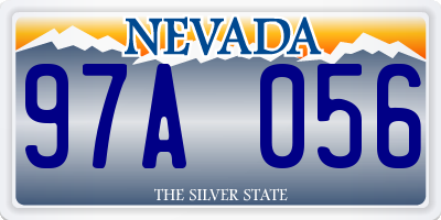NV license plate 97A056