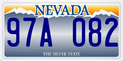 NV license plate 97A082