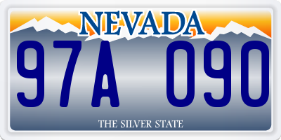 NV license plate 97A090