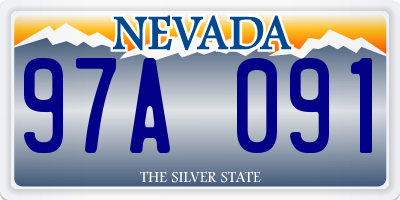 NV license plate 97A091