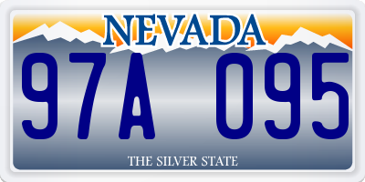 NV license plate 97A095