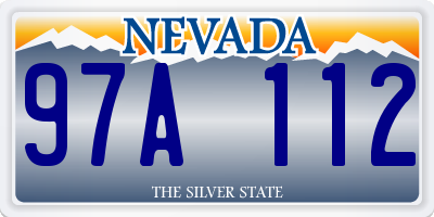 NV license plate 97A112
