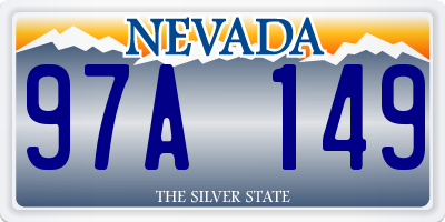 NV license plate 97A149