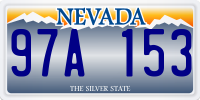 NV license plate 97A153