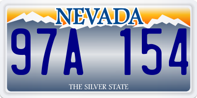 NV license plate 97A154