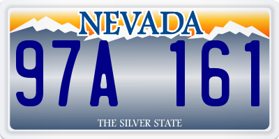 NV license plate 97A161