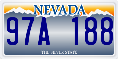 NV license plate 97A188