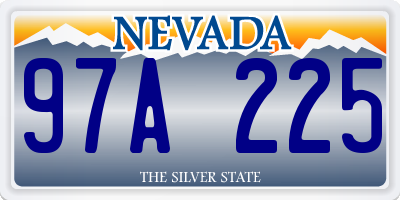 NV license plate 97A225