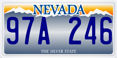 NV license plate 97A246