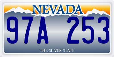 NV license plate 97A253