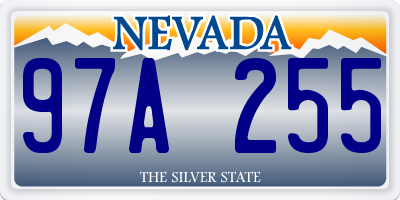 NV license plate 97A255
