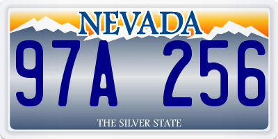 NV license plate 97A256