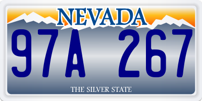 NV license plate 97A267