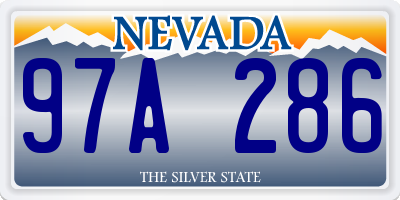 NV license plate 97A286