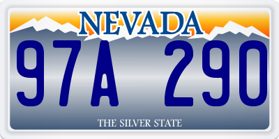 NV license plate 97A290