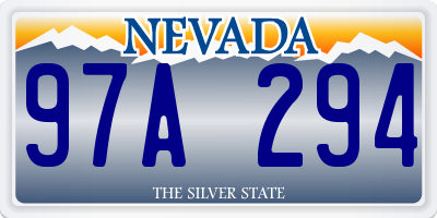 NV license plate 97A294