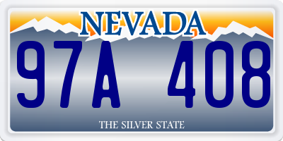 NV license plate 97A408