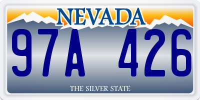 NV license plate 97A426