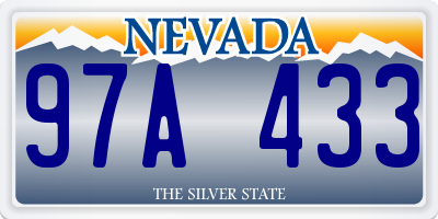 NV license plate 97A433