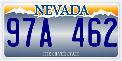 NV license plate 97A462