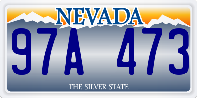 NV license plate 97A473