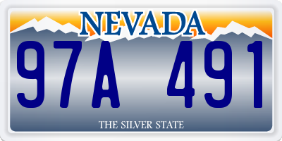 NV license plate 97A491