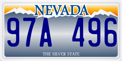 NV license plate 97A496