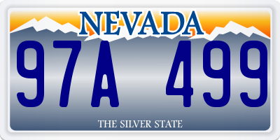 NV license plate 97A499