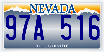 NV license plate 97A516