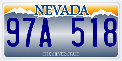 NV license plate 97A518
