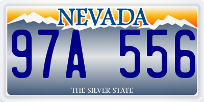 NV license plate 97A556
