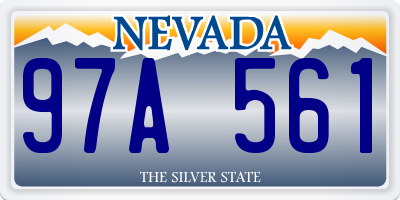 NV license plate 97A561