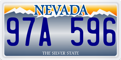 NV license plate 97A596