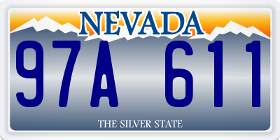 NV license plate 97A611