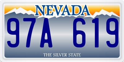 NV license plate 97A619
