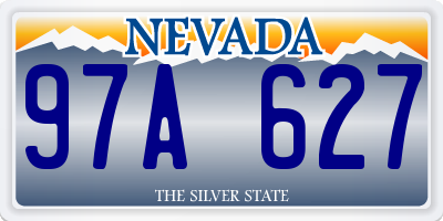 NV license plate 97A627