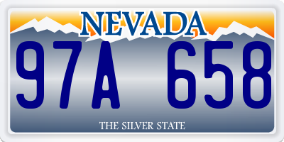 NV license plate 97A658