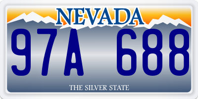 NV license plate 97A688