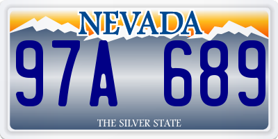 NV license plate 97A689