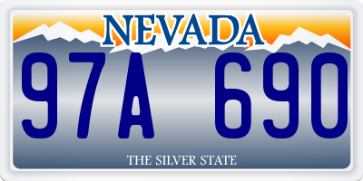 NV license plate 97A690