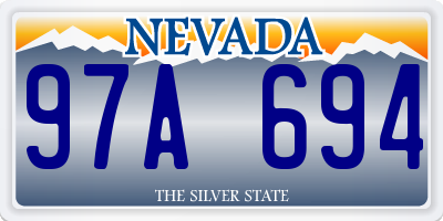 NV license plate 97A694