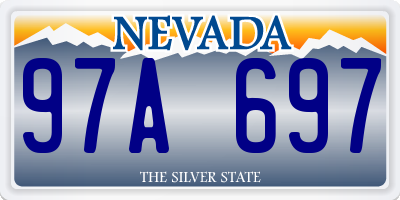 NV license plate 97A697