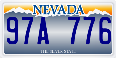 NV license plate 97A776