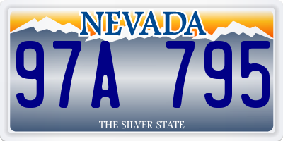 NV license plate 97A795