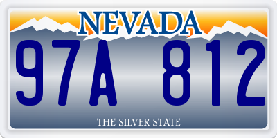 NV license plate 97A812