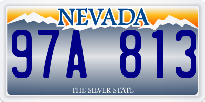 NV license plate 97A813