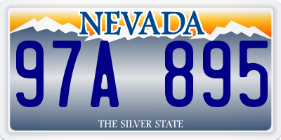 NV license plate 97A895