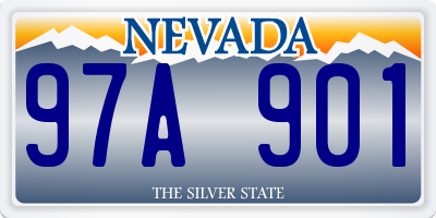 NV license plate 97A901