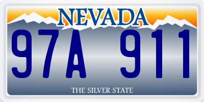 NV license plate 97A911