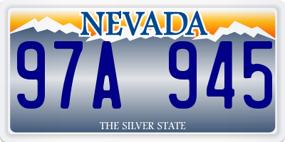 NV license plate 97A945